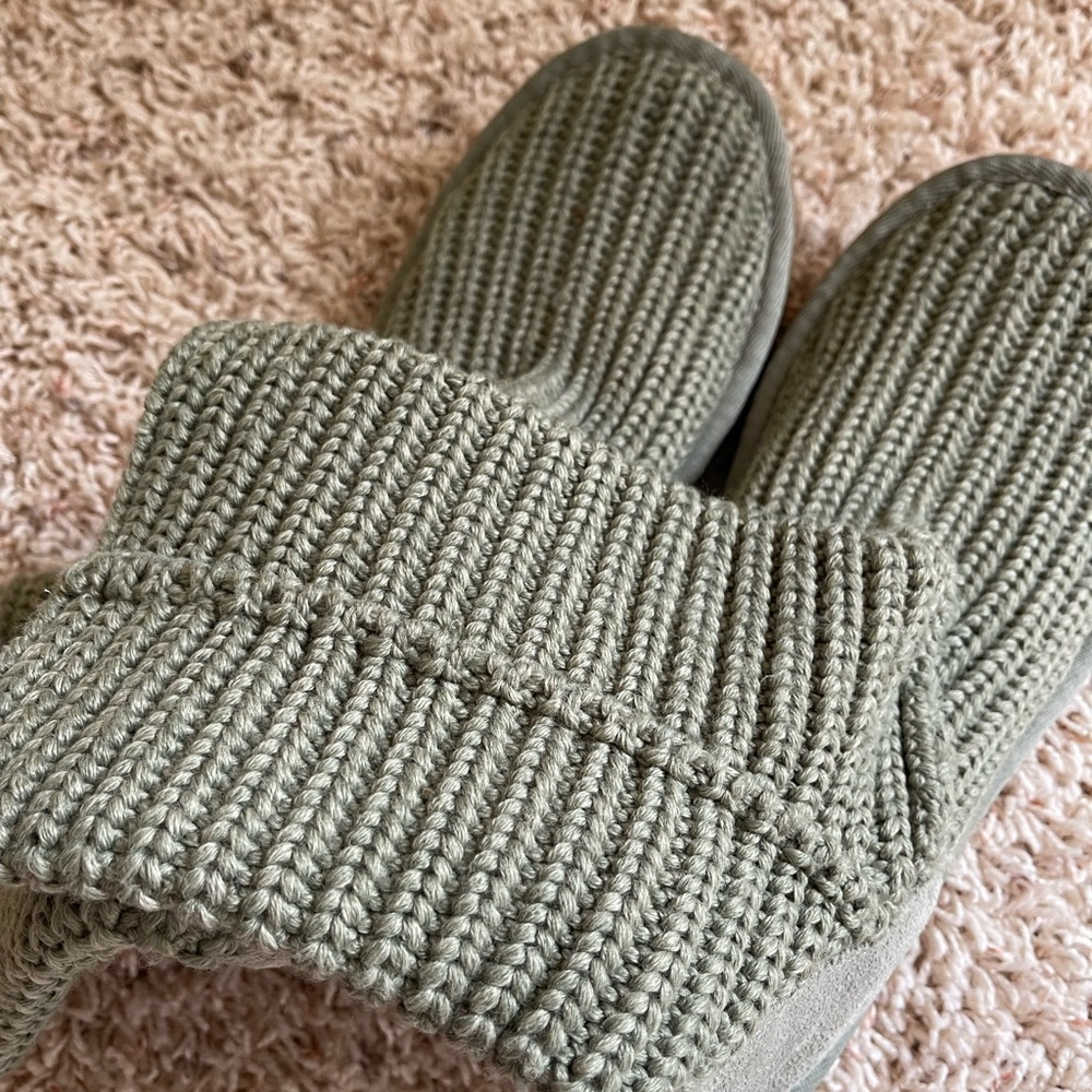 UGG green knit cardy boots 6, excellent condition, hardly worn - Picture 3 of 8